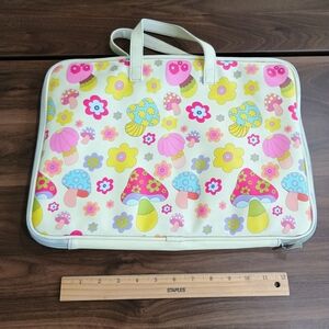 Vintage Floral And Mushroom Laptop Bag